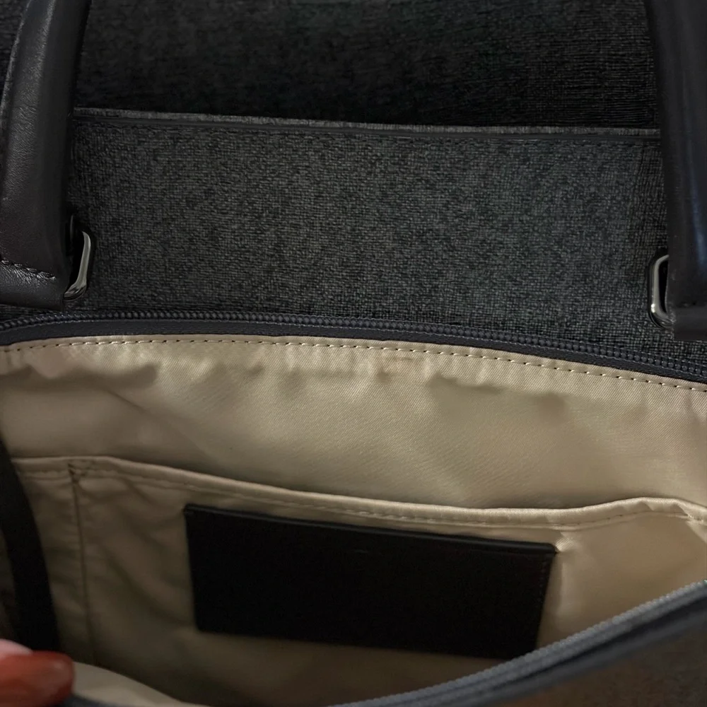 Tumi Charcoal and Black Sinclair Camila Laptop Bag
